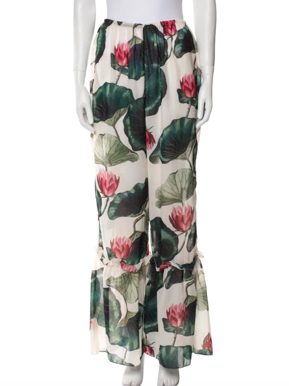 ADRIANA DEGREAS Floral Pants